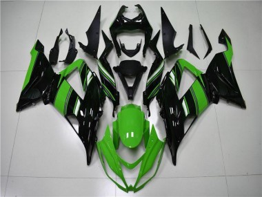 Abs 2013-2018 Green Black Kawasaki ZX6R Motorcycle Fairings