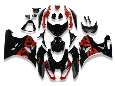 2017-2021 Black Red Suzuki GSXR 1000 Motorcycle Fairings Kit