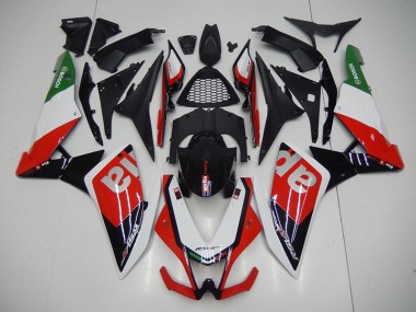 2009-2015 Black Red Aprilia RSV4 Motorcyle Fairings