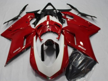 Abs 2007-2014 Red Ducati 1198 Motorcycle Fairing Kit
