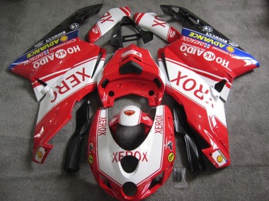 2005-2006 Red White Xerox Ducati 749 Motorcycle Fairings Kits