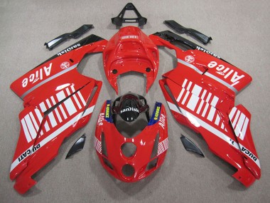 Abs 2005-2006 Red White Alice Sandisk Ducati 749 Moto Fairings