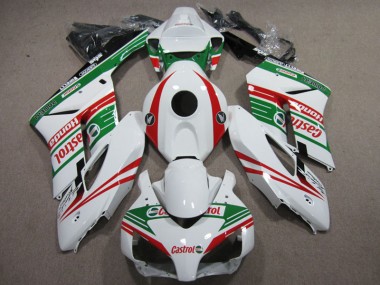 Abs 2004-2005 White Red Castrol Honda CBR1000RR Motor Fairings