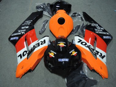 Abs 2004-2005 Black Orange Repsol Honda CBR1000RR Motor Bike Fairings