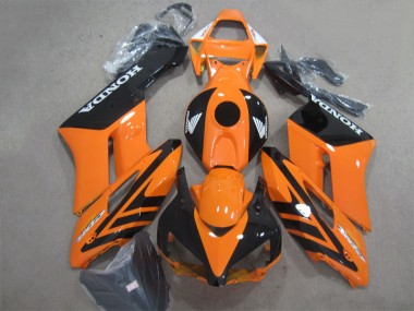 Abs 2004-2005 Black Orange Honda CBR1000RR Motorbike Fairing Kits