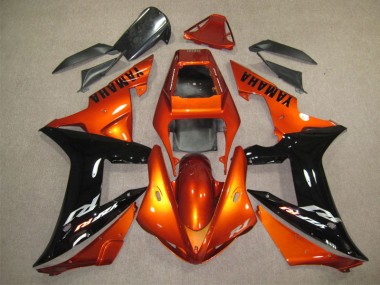 Abs 2004-2005 Orange Black Honda CBR1000RR Motor Fairings