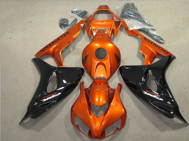 Abs 2006-2007 Black Orange Fireblade Honda CBR1000RR Motorbike Fairing