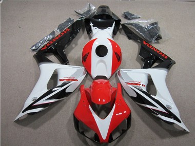 2006-2007 Black White Red Fireblade Honda CBR1000RR Motorcycle Fairings Kits