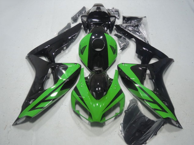 2006-2007 Black Green Honda CBR1000RR Motorcylce Fairings