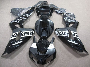 Abs 2006-2007 Black Repsol Honda CBR1000RR Motorcycle Fairing Kits