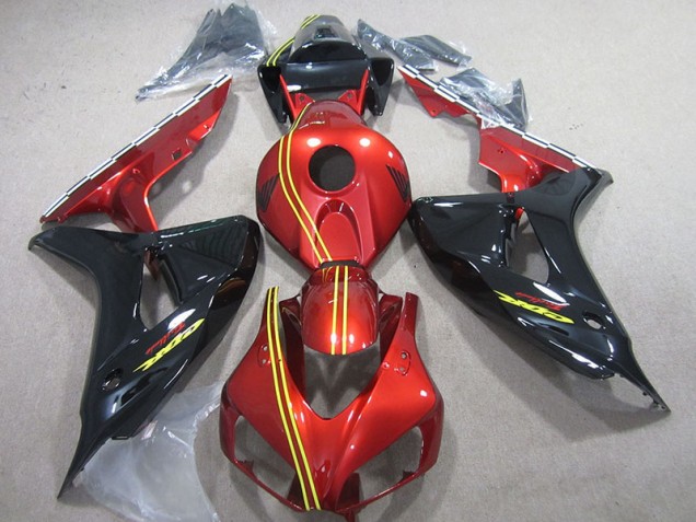 Abs 2006-2007 Black Red Yellow Honda CBR1000RR Motorcycle Fairing Kit