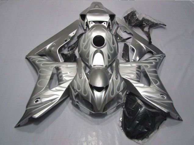 2006-2007 Silver Flame Honda CBR1000RR Bike Fairings