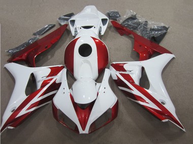 Abs 2006-2007 Red White Honda CBR1000RR Motor Bike Fairings