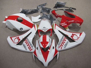 2008-2011 White Red PRAMAC Honda CBR1000RR Bike Fairing