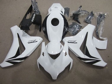 2008-2011 White Black Fireblade Honda CBR1000RR Motorbike Fairing