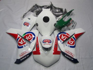 Abs 2008-2011 White Red PATA Honda CBR1000RR Bike Fairing Kit