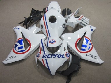 Abs 2008-2011 White Blue Repsol Honda CBR1000RR Motorcycle Bodywork