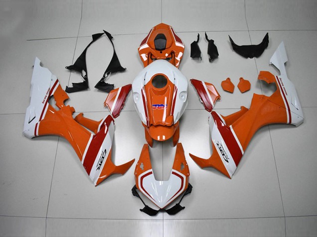 Abs 2017-2020 Orange White HRC Honda CBR1000RR Motorbike Fairing