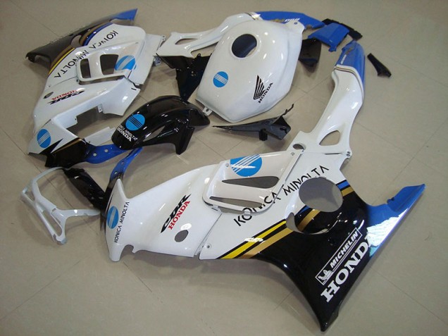 1995-1998 White Blue Konica Minolta Honda CBR600 F3 Motorcycle Fairings Kit 1995-1998 White Blue Konica Minolta Honda CBR600 F3 Motorcycle Fairings Kit
