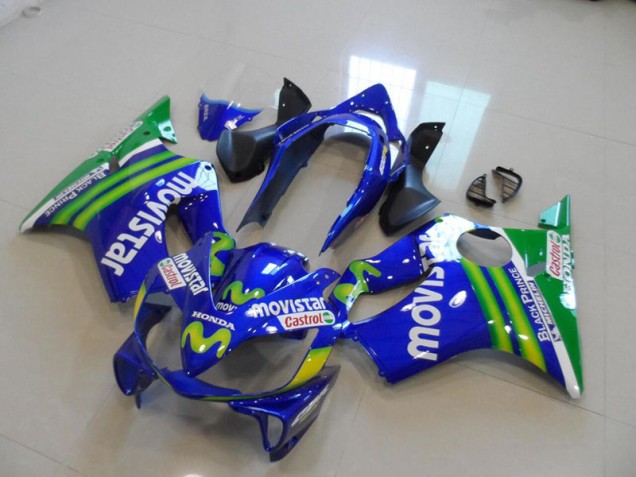 2004-2007 Blue Movistar Castrol Honda CBR600 F4i Bike Fairings 2004-2007 Blue Movistar Castrol Honda CBR600 F4i Bike Fairings