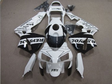 2003-2004 White Black Repsol Honda CBR600RR Motorbike Fairing