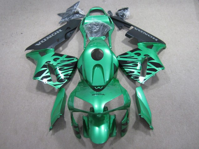 2003-2004 Green Black Honda CBR600RR Motor Bike Fairings 2003-2004 Green Black Honda CBR600RR Motor Bike Fairings