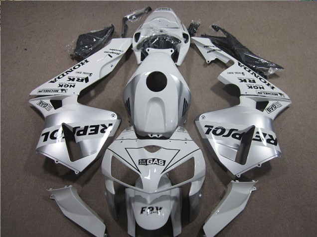 2005-2006 White Black Repsol Honda CBR600RR Motorcyle Fairings 2005-2006 White Black Repsol Honda CBR600RR Motorcyle Fairings
