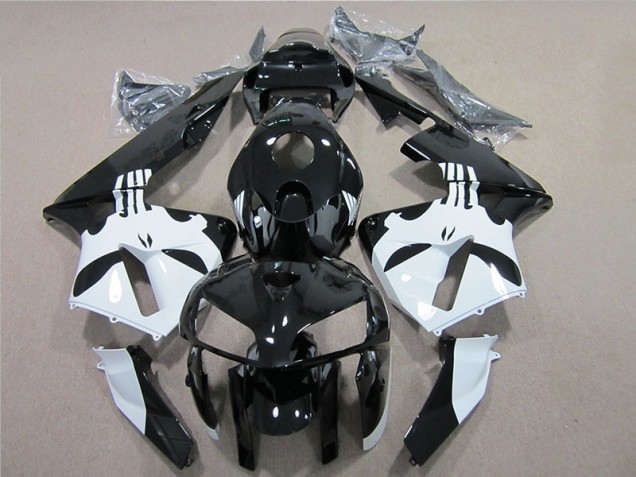2005-2006 Black White Honda CBR600RR Motorcylce Fairings 2005-2006 Black White Honda CBR600RR Motorcylce Fairings