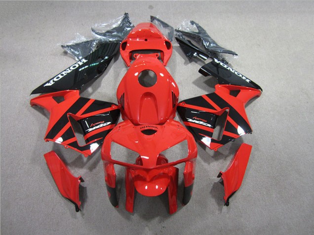 2005-2006 Red Black Honda CBR600RR Motorcycle Replacement Fairings 2005-2006 Red Black Honda CBR600RR Motorcycle Replacement Fairings