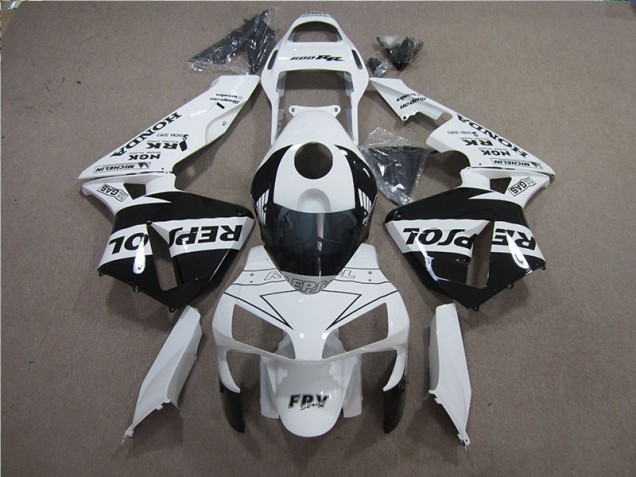 2005-2006 White Black Repsol Honda CBR600RR Motorcylce Fairings 2005-2006 White Black Repsol Honda CBR600RR Motorcylce Fairings
