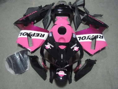 Abs 2005-2006 Pink Black Repsol Honda CBR600RR Bike Fairings