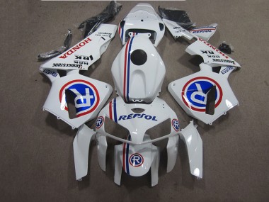 Abs 2005-2006 White Blue Repsol Honda CBR600RR Bike Fairing Kit