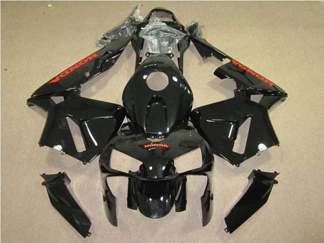 2005-2006 Black Red Honda CBR600RR Motorcyle Fairings 2005-2006 Black Red Honda CBR600RR Motorcyle Fairings