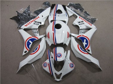 Abs 2007-2008 White R Honda CBR600RR Motorcycle Fairings Kits