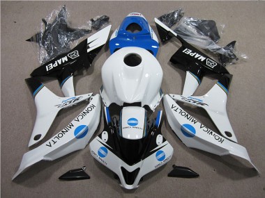 Abs 2007-2008 Blue White Black Konica Minolta MAPEI Honda CBR600RR Moto Fairings