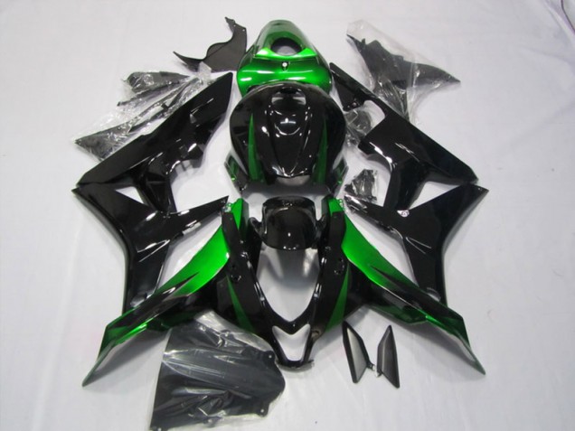 2007-2008 Black Green Honda CBR600RR Motorcycle Replacement Fairings 2007-2008 Black Green Honda CBR600RR Motorcycle Replacement Fairings