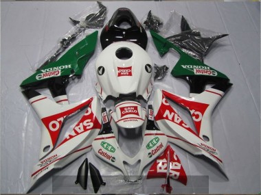 Abs 2007-2008 White Red Green San Carlo Castrol Honda CBR600RR Motorcyle Fairings