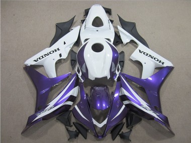 2007-2008 Purple White Honda CBR600RR Motor Bike Fairings