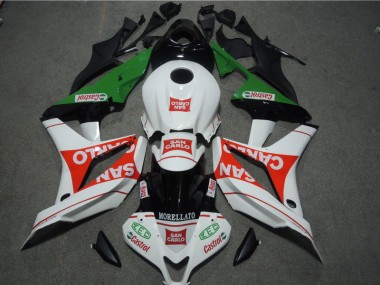 Abs 2007-2008 White Red MORELLATO San Carlo Honda CBR600RR Bike Fairing Kit