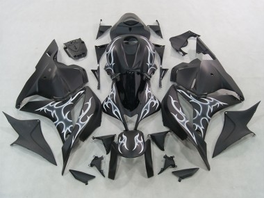 Abs 2007-2008 Black Honda CBR600RR Motorbike Fairing Kits