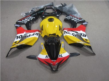Abs 2007-2008 Yellow Red Black Repsol Honda CBR600RR Moto Fairings