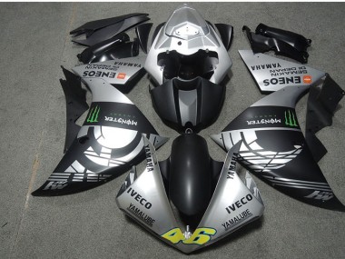 Abs 2007-2008 Black Silver Monster IVECO 46 Honda CBR600RR Motorcyle Fairings