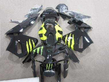 2007-2008 Black Monster Green Honda CBR600RR Motorcylce Fairings