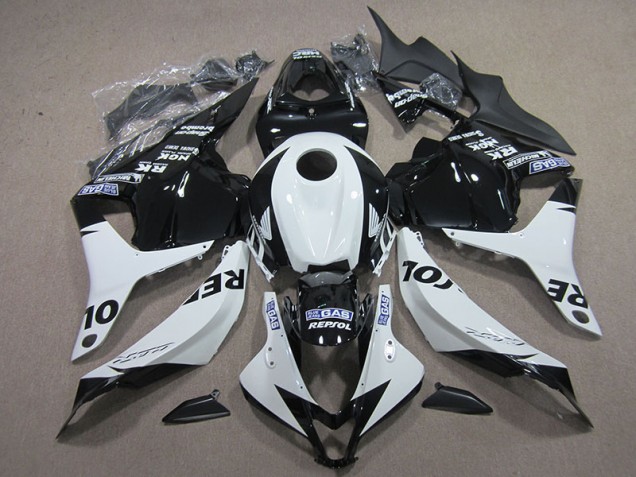 2009-2012 Black White Repsol Honda CBR600RR Motorcycle Replacement Fairings 2009-2012 Black White Repsol Honda CBR600RR Motorcycle Replacement Fairings
