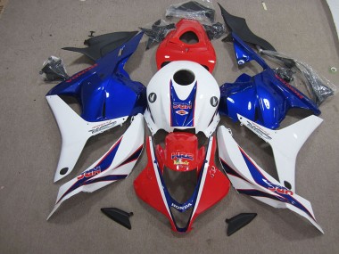 2009-2012 Red White Blue HRC Honda CBR600RR Motorbike Fairing