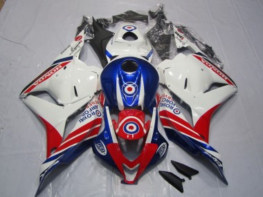 2009-2012 White Blue Red Honda CBR600RR Bike Fairings