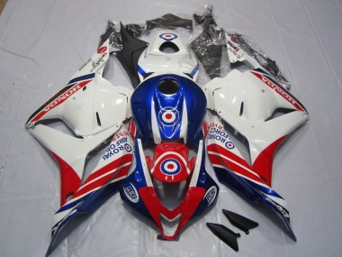 Abs 2009-2012 White Blue Red Honda CBR600RR Bike Fairings