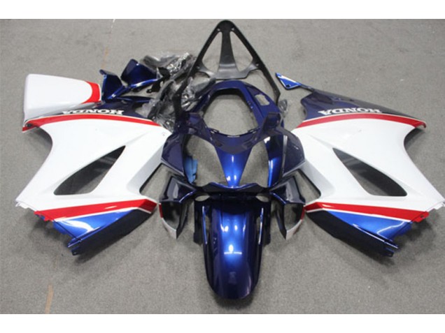 Abs 2002-2013 Blue White Honda VFR800 Motorcycle Fairings