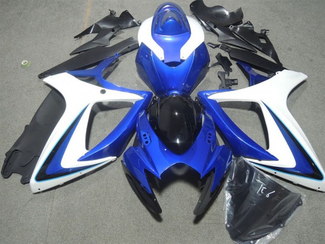 2006-2007 Blue White Kawasaki ZX10R Bike Fairings 2006-2007 Blue White Kawasaki ZX10R Bike Fairings
