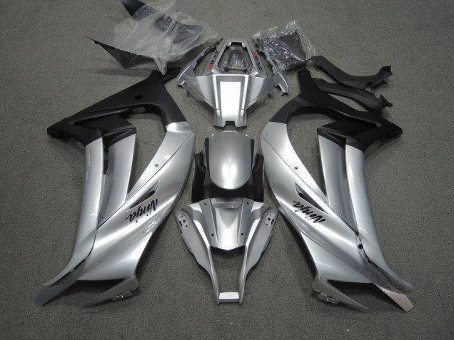 2011-2015 Silver Black Ninja Kawasaki ZX10R Motorcycle Replacement Fairings 2011-2015 Silver Black Ninja Kawasaki ZX10R Motorcycle Replacement Fairings